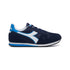 Sneakers blu con logo laterale a contrasto Diadora Simple Run Gs, Brand, SKU s353000048, Immagine 0